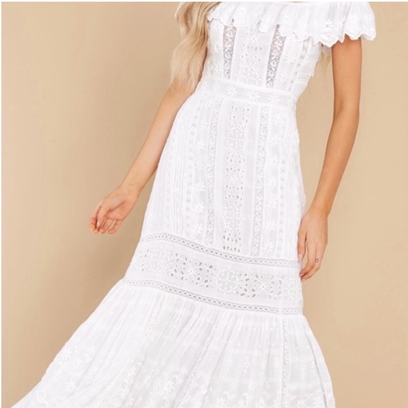 Loveshackfancy Niko Ruffled Eyelet Maxi Dress size 4 - Picture 2 of 11